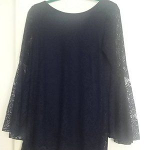 Charlotte Russe Navy Blue Lace Dress Size L
